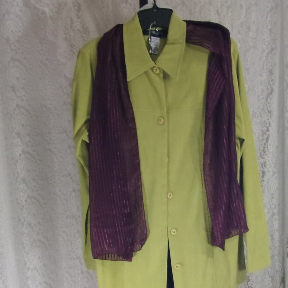Sag Harbor Green Jacket NWOT Size 12